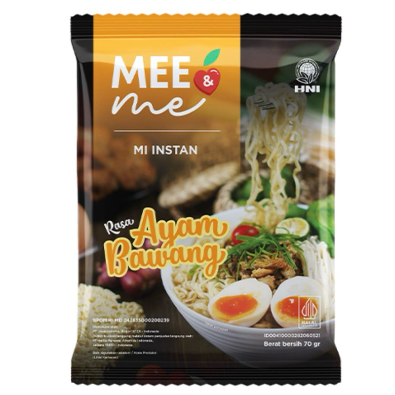 

Mie Instan Sehat MEE & ME AYAM BAWANG HNI