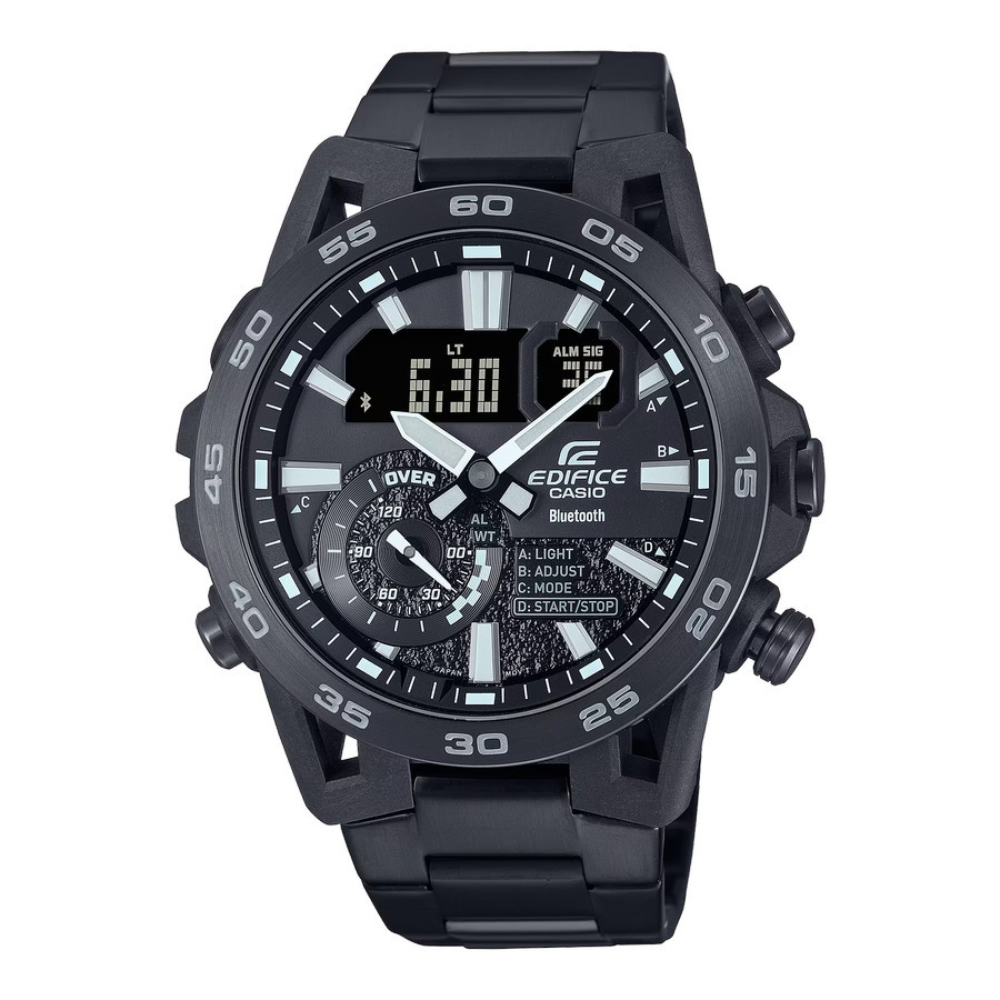 Casio EDIFICE ECB-40BK-1ADF Jam Tangan Pria Bluetooth Original