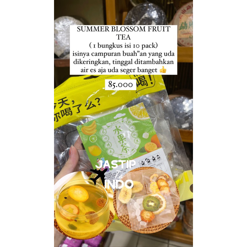 

Summer Blossom Fruit Tea 1 pack isi 10 PO Penang