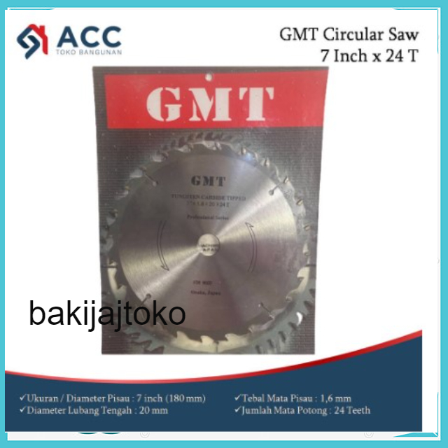 Circular Saw Blade Mata Circular GMT 7 inch x 24 T