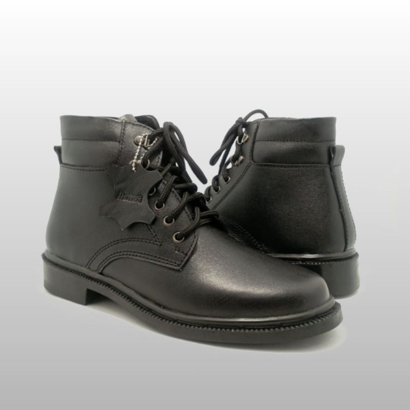 sepatu PDH KULIT ASLI, sepatu POLRI, securitty