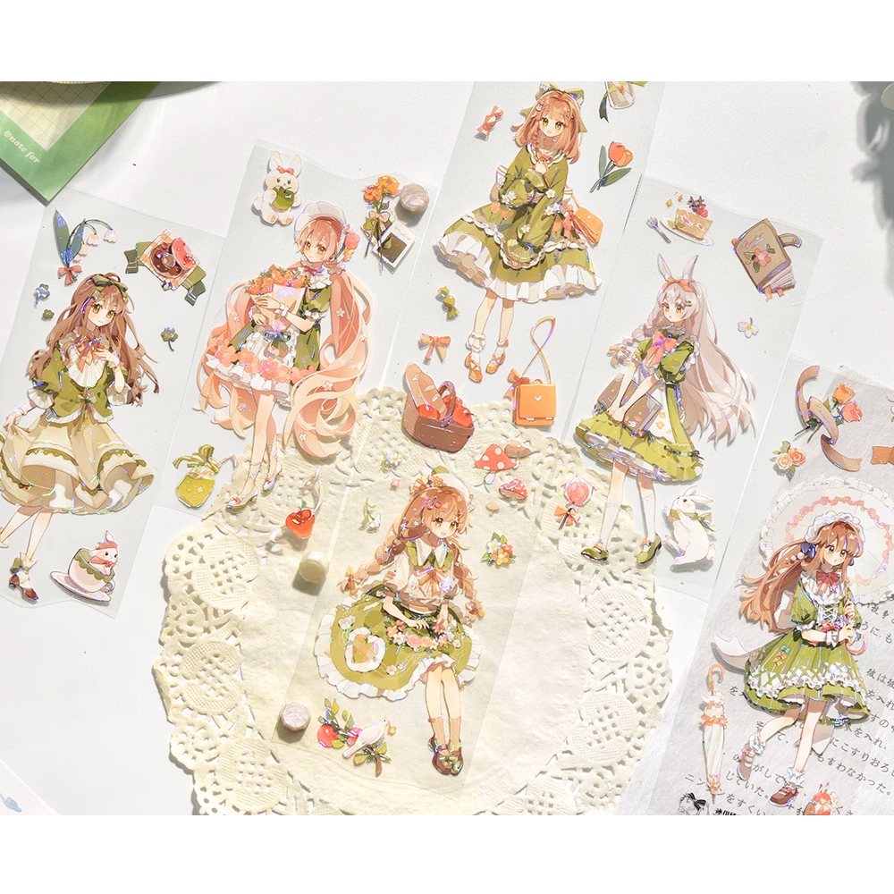 

[Sample] Glacier Museum Girl in Green PET Tape