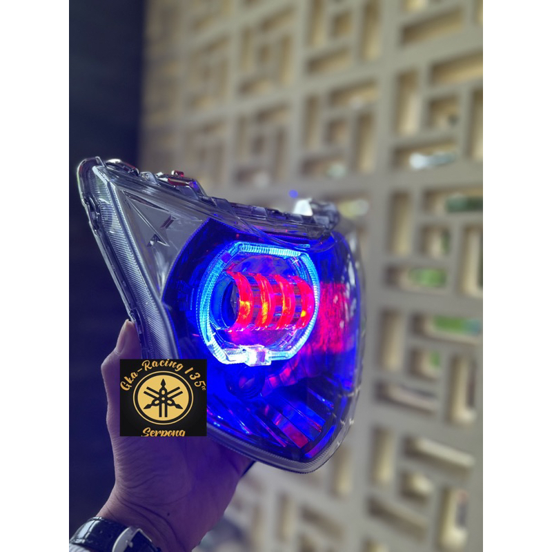 LAMPU DEPAN HONDA VERZA CUSTOM BILLED BILED PROJIE LED