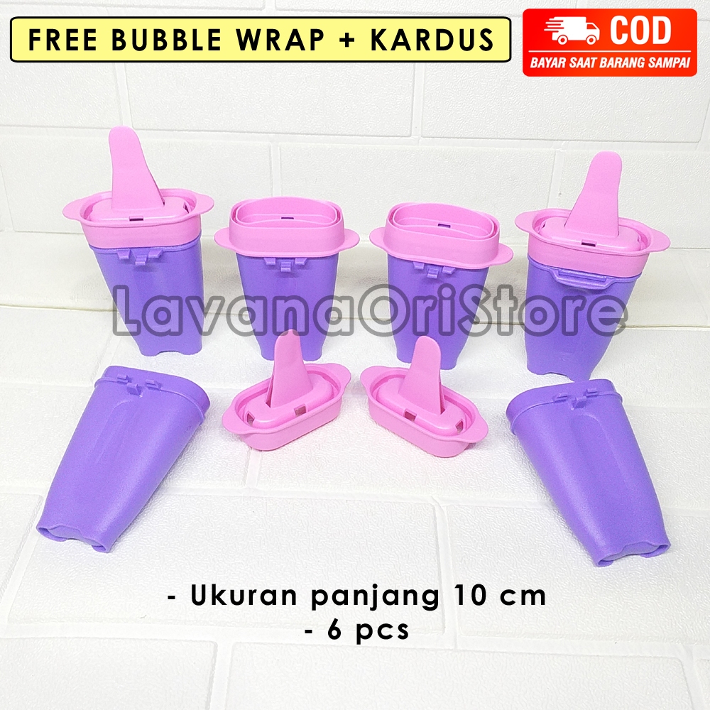 [BISA COD] Ice Lolly Set (6) Tupperware