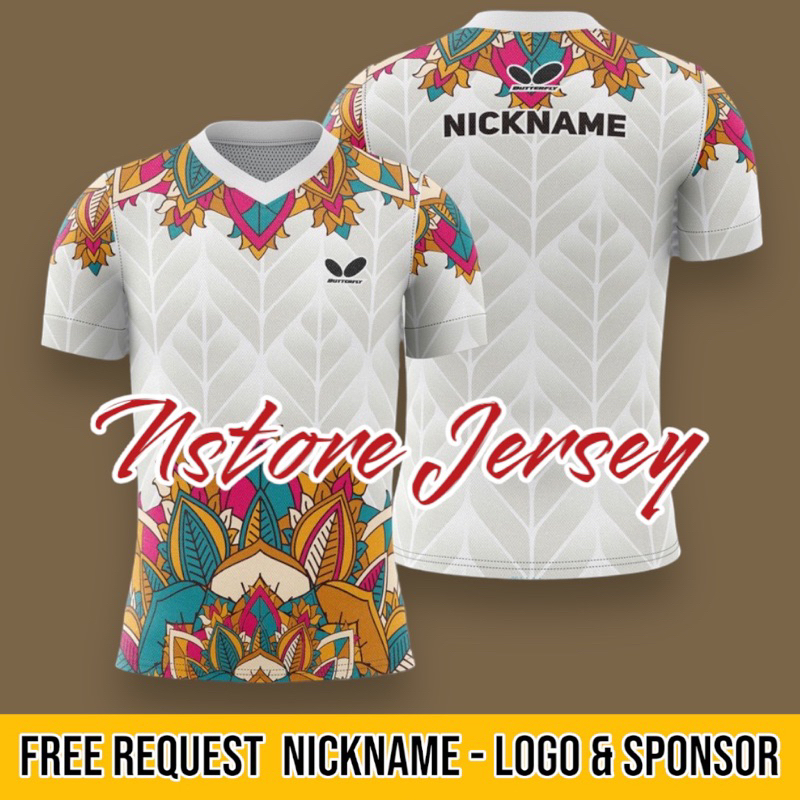 JERSEY KAOS PINGPONG / TENIS MEJA GRATIS CUSTOM DESAIN FULL PRINTING