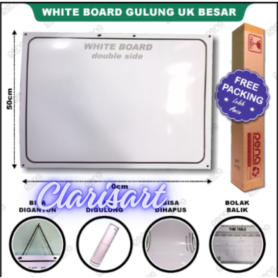 

White Board Portable Besar * Papan Tulis Tempel ~ Whiteboard Gulung