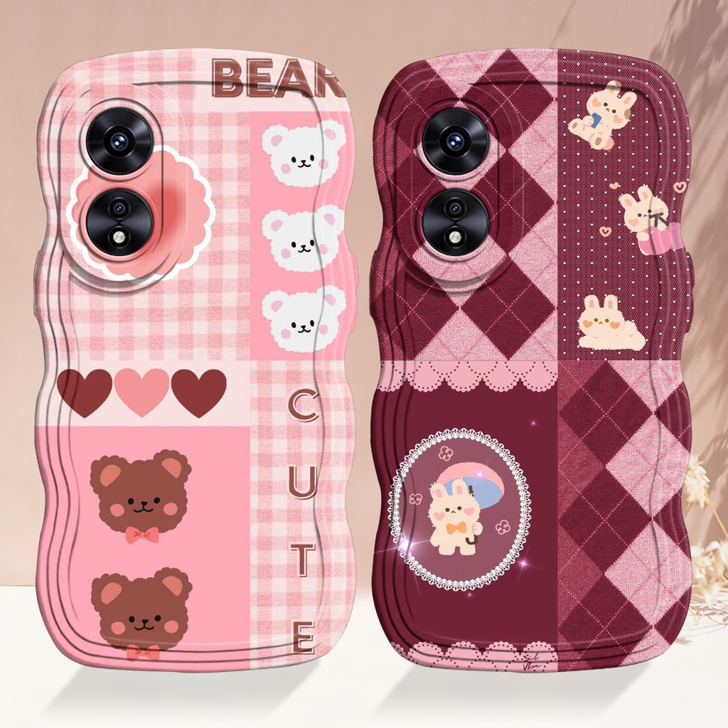 CASE GELOMBANG OPPO A78 5G OPPO A58 5G-OPPO A78 4G OPPO A58 4G SOFTCASE SILIKON PELINDUNG HP DARRICK