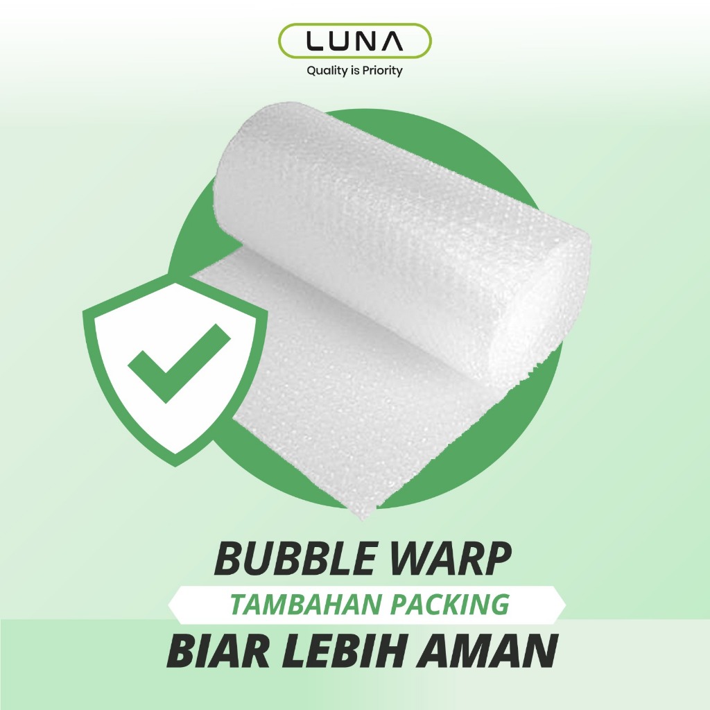 

LUNA BUBBLE WRAP / BUBBLE PACK TAMBAHAN UNTUK PACKING AMAN (baca deskripsi dulu)