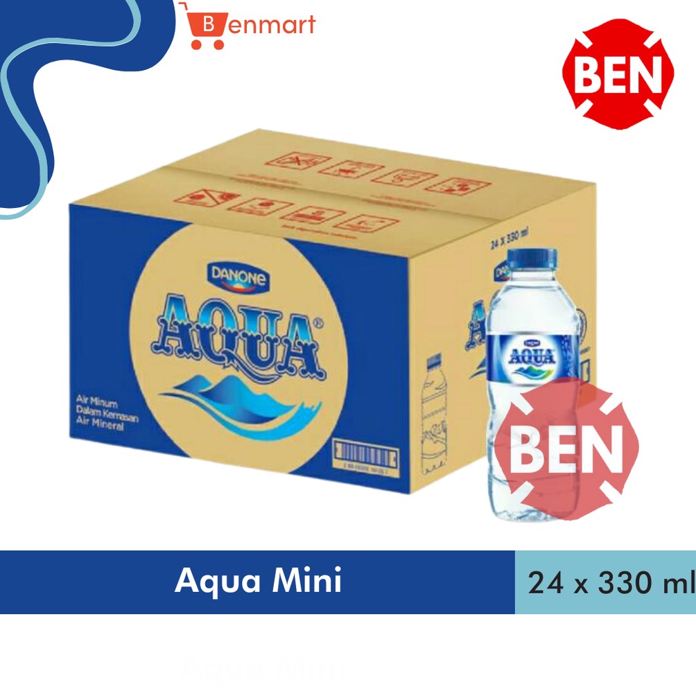 

StOck B4nyak Aqua Mini 330ml 330 ml 1 Dus 24 Pcs - Air Mineral Kecil Murah GOGO Order