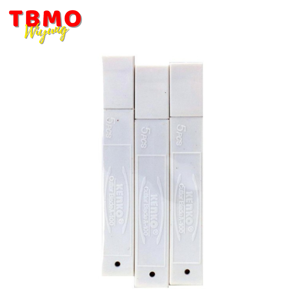 

TBMO Cutter Blade Refill Isi Pisau Pemotong Kenko A-100 1 Tube 5 Pcs