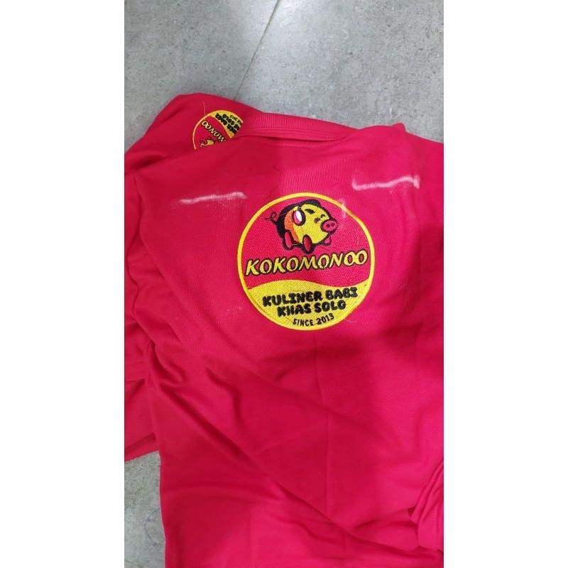 Bordir Logo/Gambar Blok Punggung