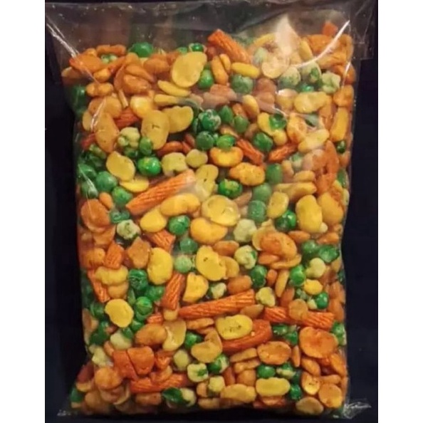 

☍ KACANG CAMPUR/MIX/KACANG JAIPONG MIX BERAT 500 g/SNACK KILOAN ❀Jual