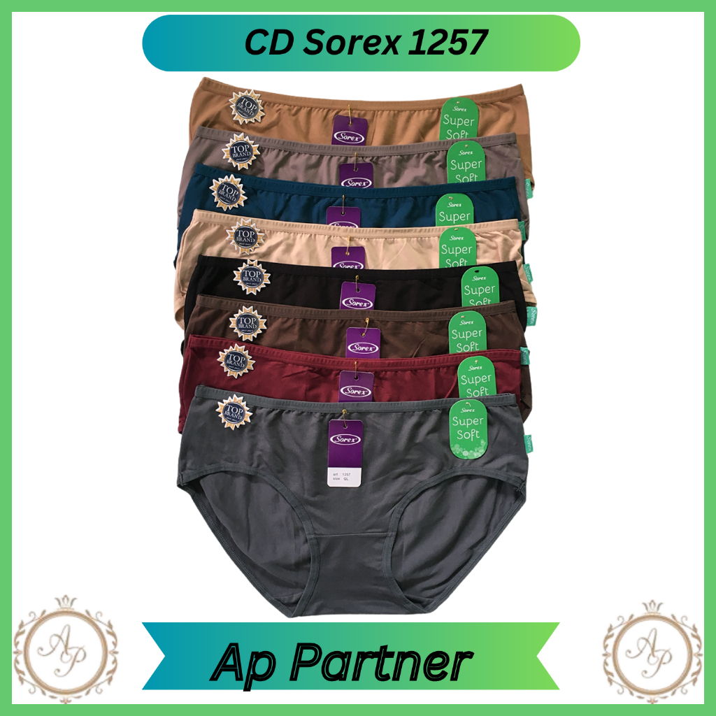 Grosir 6 Pcs Celana Dalam Wanita Sorex Super Soft Art 1257 | Celana Dalam Cewek Seksi Premium