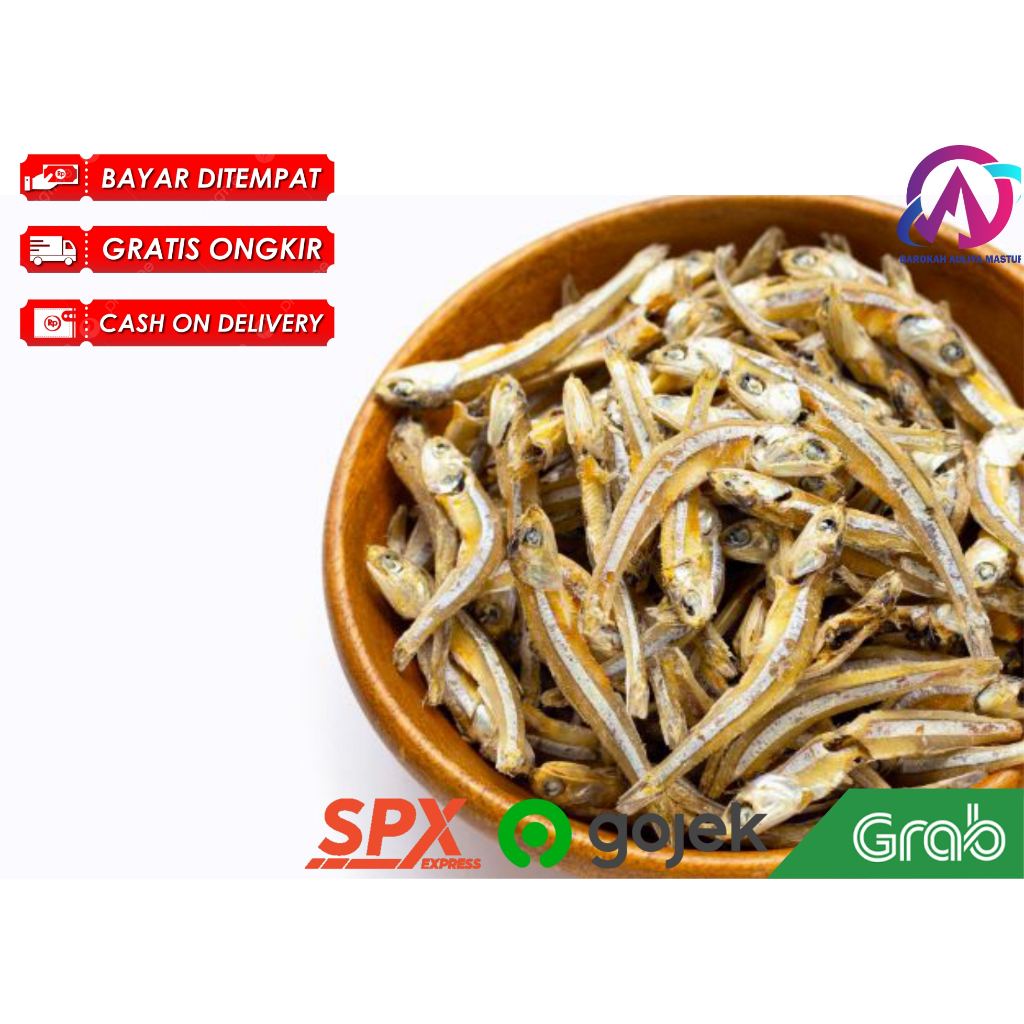 

IKAN TERI ASIN 100 Gram Kirim Instan Ikan Asin BAM Pasar Online Murah Padang