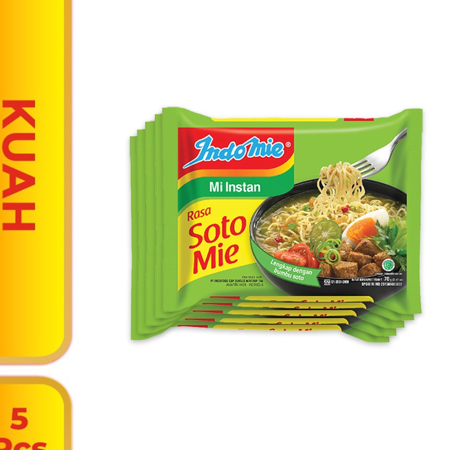 

KODE JUS624 5 Pcs - Indomie Kuah Soto Mie