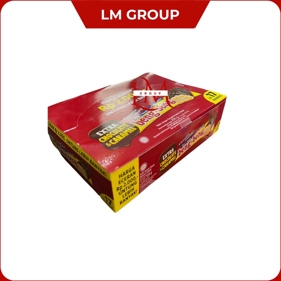 

EY43 Beng-Beng Wafer Caramel Crispy Chocolate 1 Box Isi 17 pcs @25gr ➯Diskon