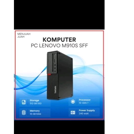 PC Lenovo m910s core i5 7500 Ram 8Gb SSD 256gb Murah