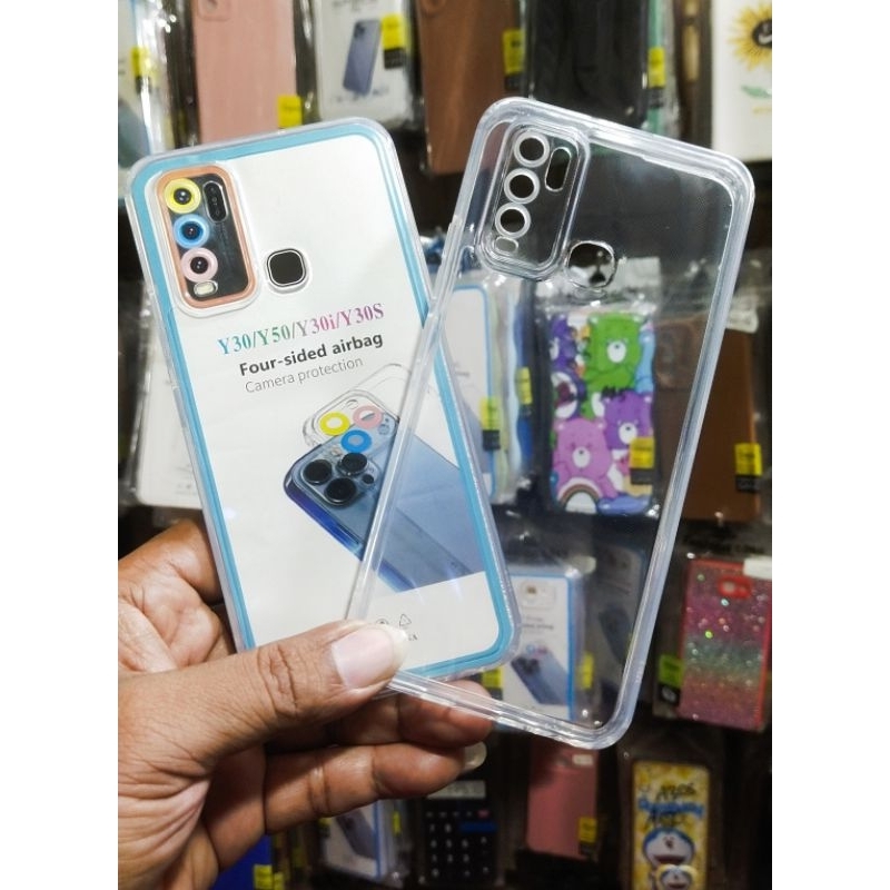 Slikon CASE CLEAR BENING melindungi kamera Vivo Y30