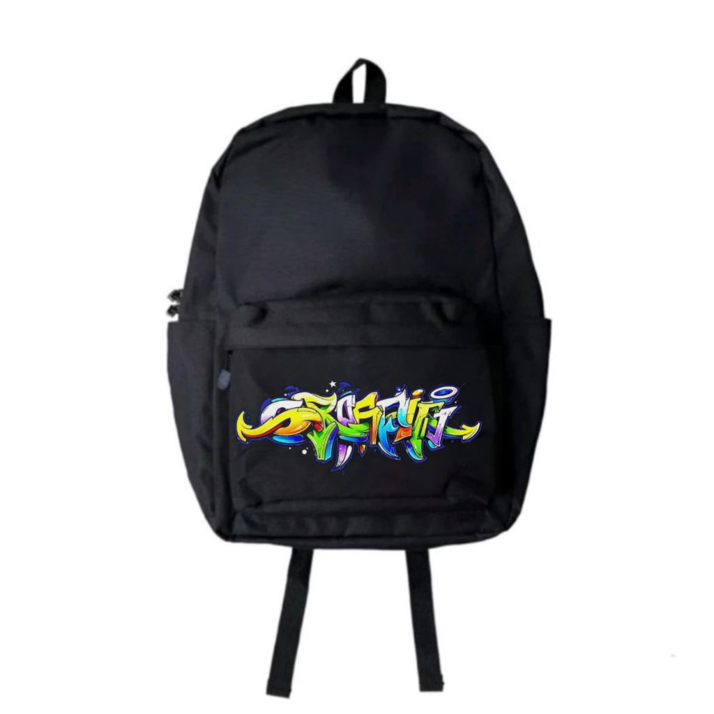 TAS SEKOLAH RANSEL PUNGGUNG PRIA HITAM DISTRO KEREN ORIGINAL
