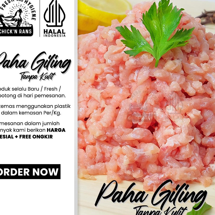 

modelTipe NY027 Daging Ayam Giling Paha Tanpa Kulit 1kg
