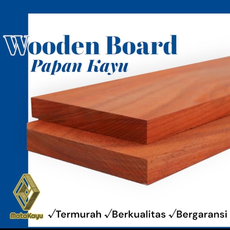 Papan kayu mahoni wooden board bahan kerajinan bahan furniture