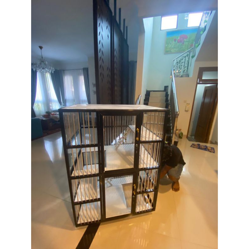 kandang kucing 2 tingkat