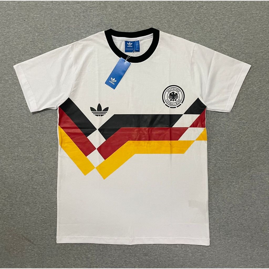 KAOS TIMNAS JERMAN RETRO WARNA PUTIH - BAJU BOLA