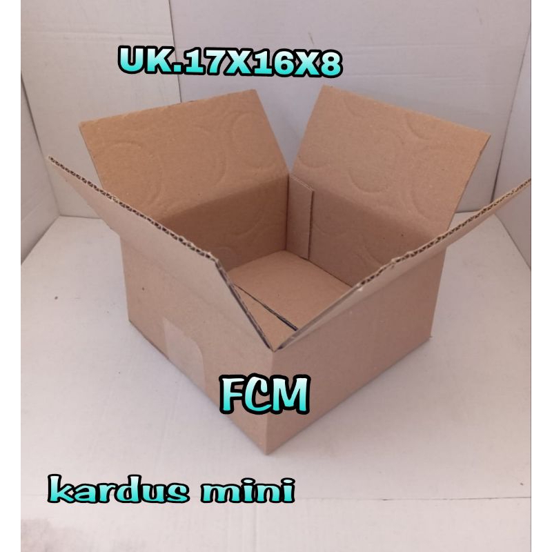 

kardus packing UK 17x16x8 kardus polos kardus besar