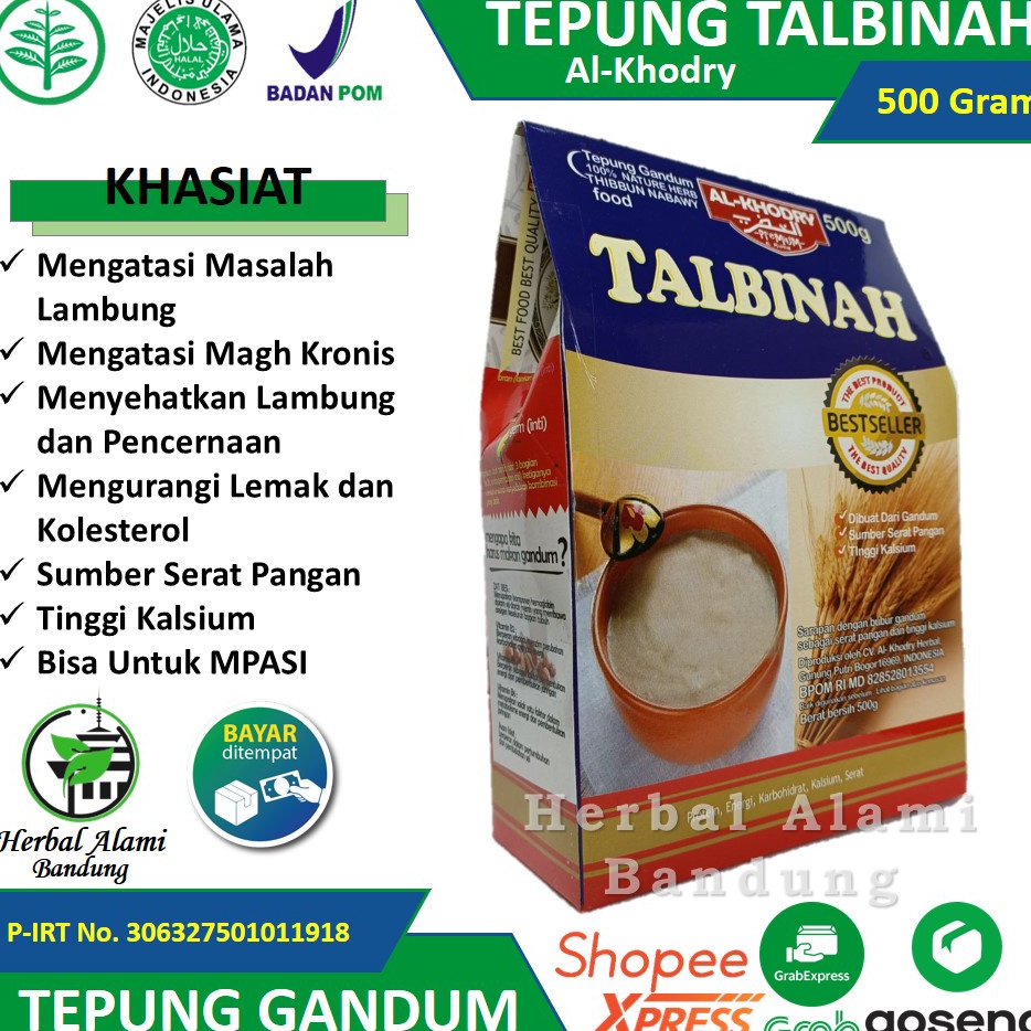 

[PRODUK F6NIU40] Tepung Gandum TALBINAH AL KHODRY Mengatasi Masalah Lambung Dan Gangguan Perncernaan 73