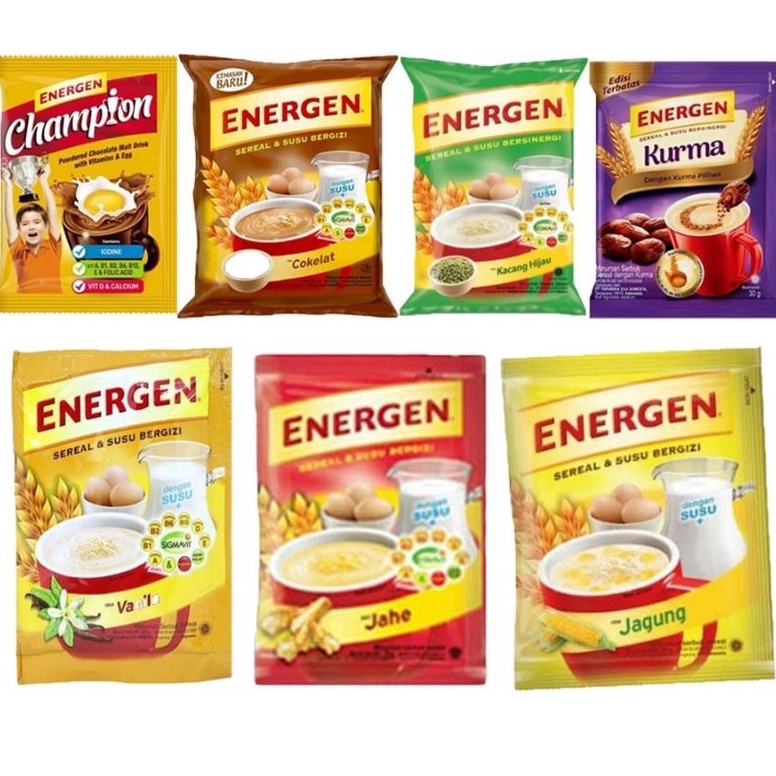 

42 Energen Minuman Sereal Oat Susu 35g 1renteng isi 10 ➢Model Baru