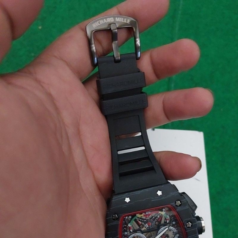 Jam tangan Chronograph RM Ri*c*rd M*le like new preloved second bekas