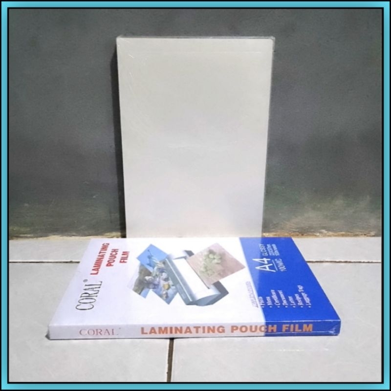 

10 Lembar Plastik Laminating A4 / F4 Coral