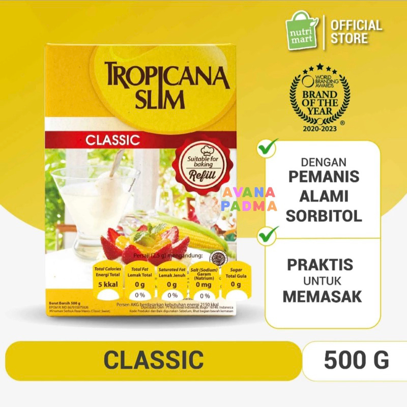 

Tropicana Slim Classic Baking (500g)