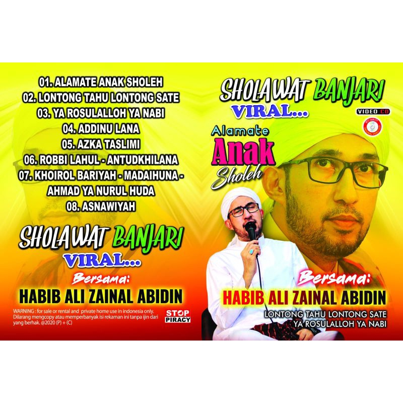 KASET VCD DVD SHOLAWAT BANJARI HABIB ALI ZAINAL
