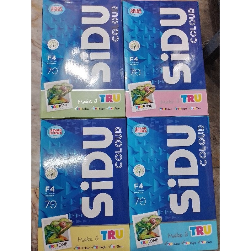 

Kertas Hvs Warna A4 & F4 Sinar Dunia 70gr ( Rim 500 Lbr ) [ Original ]