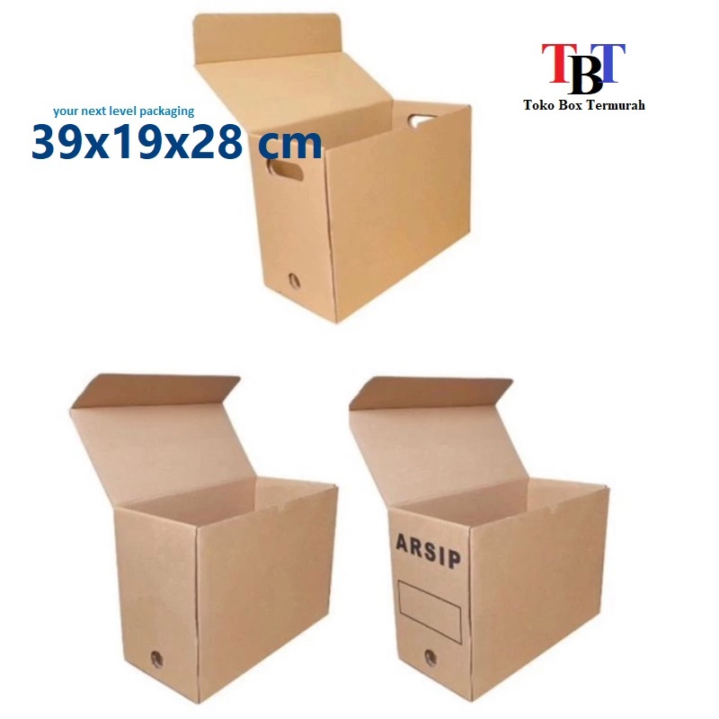 

Box File 39x19x28 cm Kardus/Arsiptebal/Arsip/File/filebox/arsipbox/document