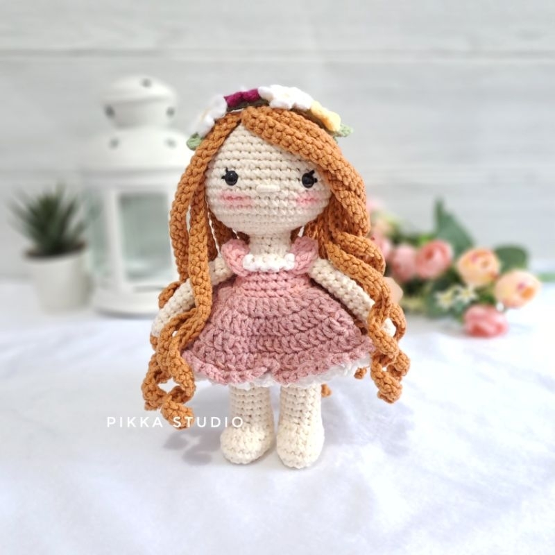 Disney princess Rapunzel amigurumi | Boneka rajut rapunzel
