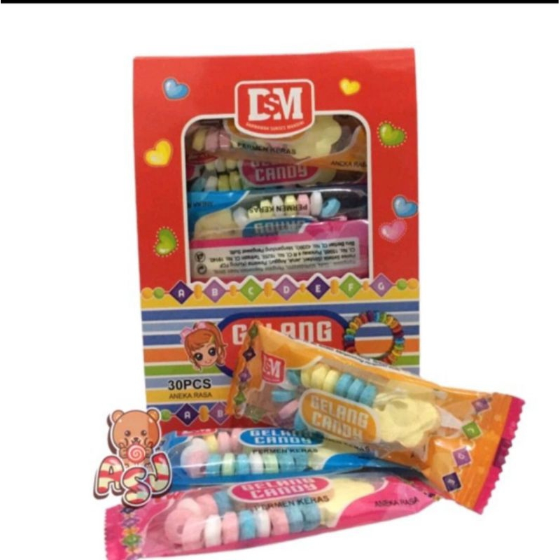 

DSM Gelang Candy 1 box isi 30 Pcs