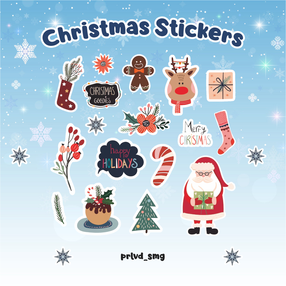 

Stiker Natal Cutting Christmas Cutting Sticker