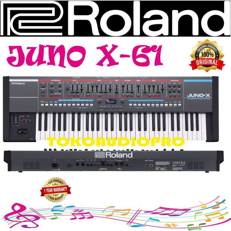 Roland JUNO X 61 Key Synthesizer Roland Juno x61