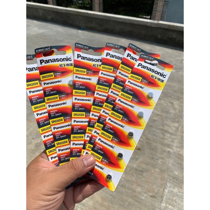 Batre jam tangan original panasonic SR626SW 377 GP377