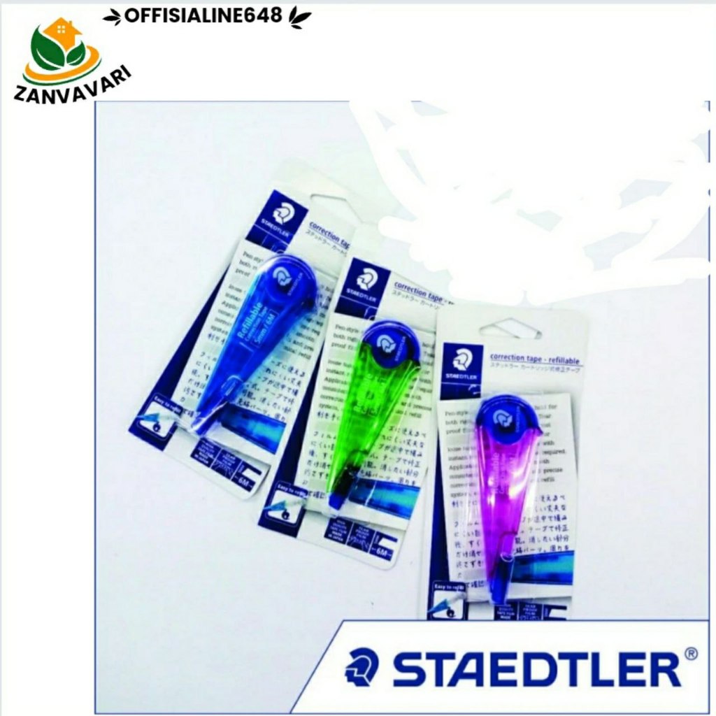 

Correction Tape Staedtler (Refiltable) - Hijau