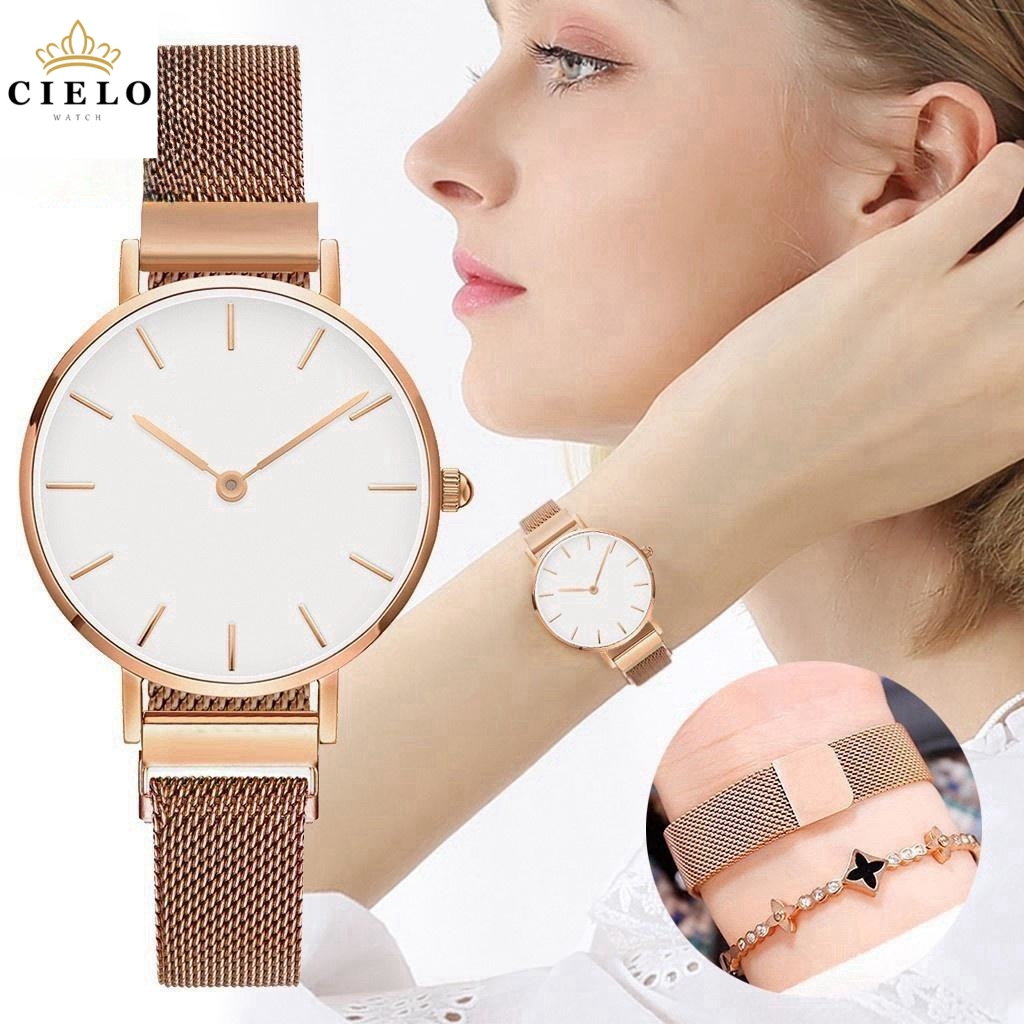 Jam Tangan Wanita Murah Jam Tangan Kecil Wanita Korea MINI Kulit Wanita Jam Tangan Terbaru Fashion G