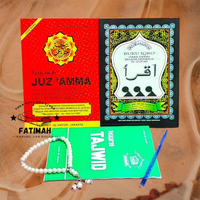 Buku Paketan Iqro' Juzama Turutan dan Tajwid