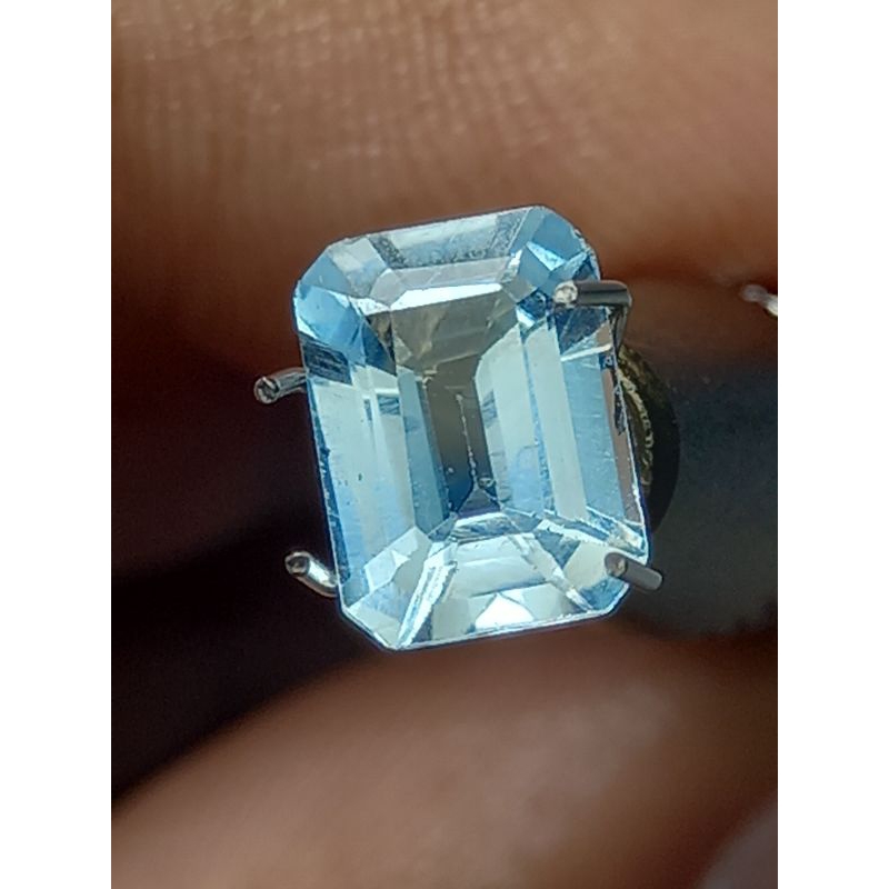 natural blue topaz asli batu topaz bukan sintetic