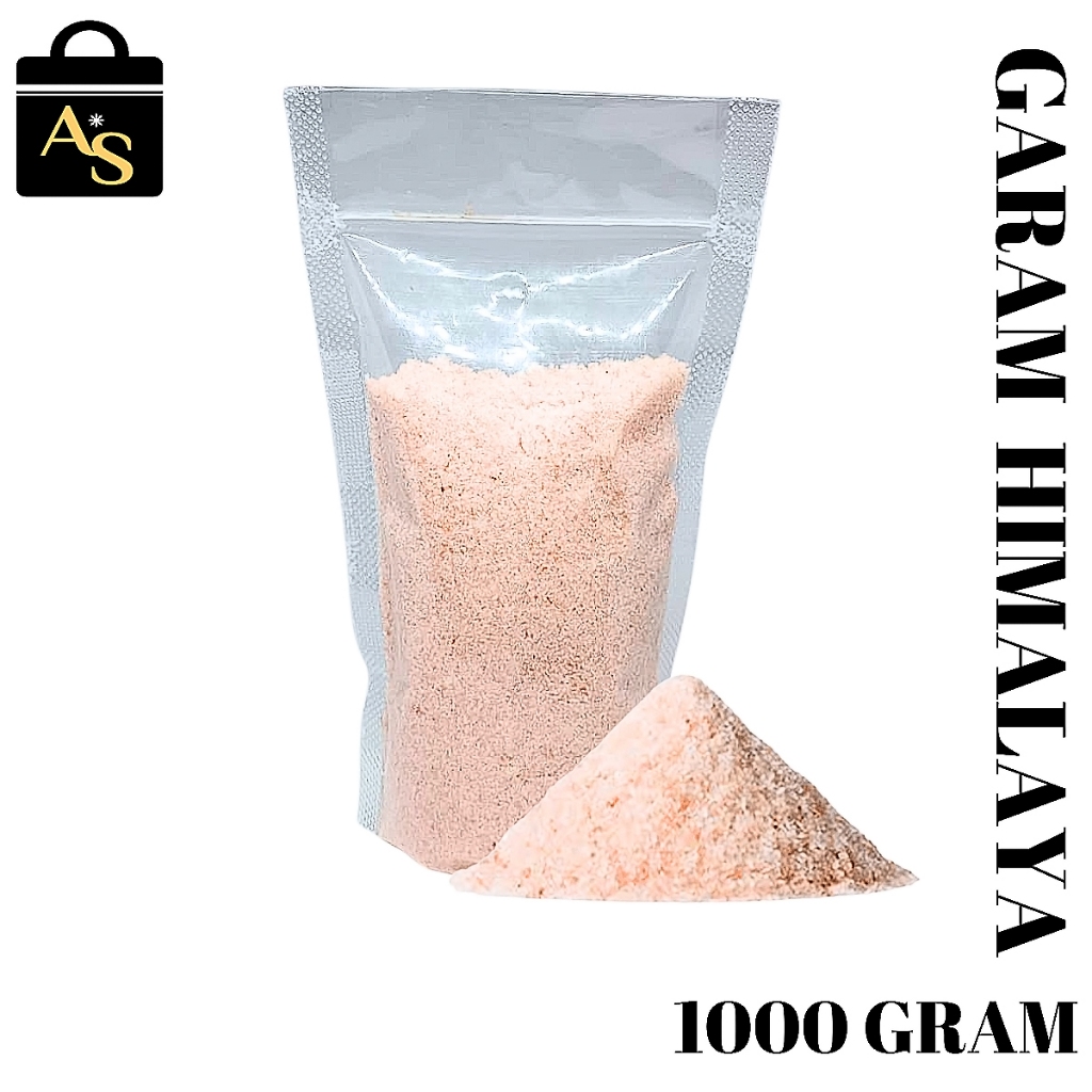 

Garam Himalaya 1 kg Original Fine Quality Pink Salt Himalaya 1000 Gram
