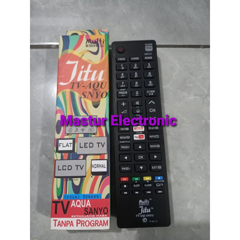 REMOTE REMOT SMART TV SANYO AQUA LED LCD MULTI