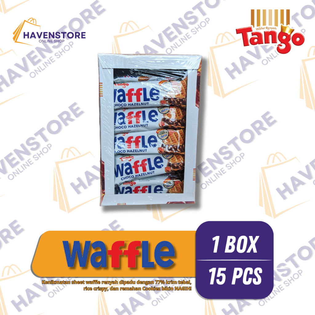 

Waffle Tango Choco Hazelnut 12 gr 1BOX isi 15 Pcs