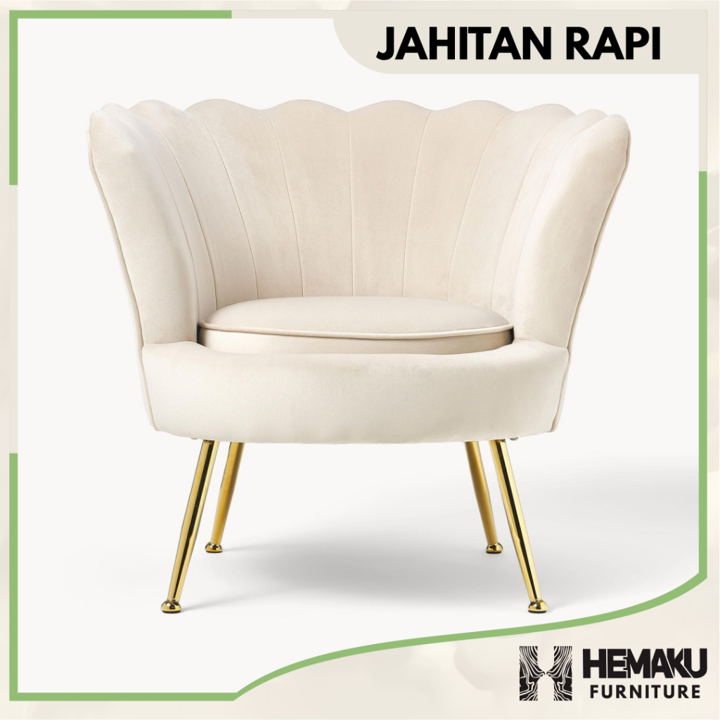 Kursi kerang kursi pelaminan kursi sofa kursi minimalis kursi retro