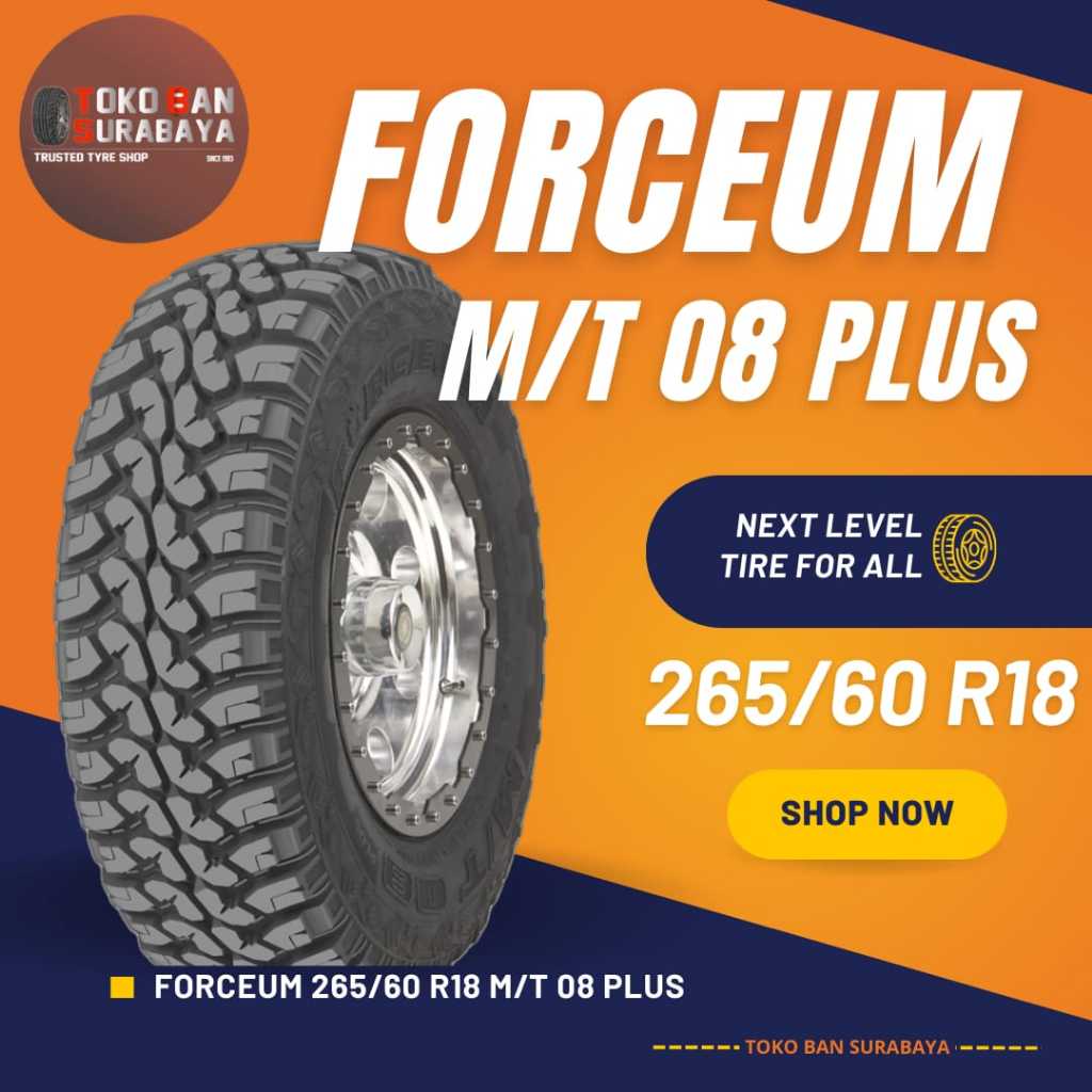 FORCEUM 265/60 R18 265/60R18 26560R18 26560 R18 265/60/18 R18 R 18 M/T08 MT08 MT 08 M/T 08 PLUS